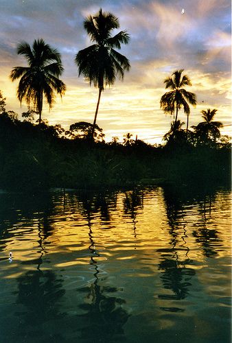 sunset in panama