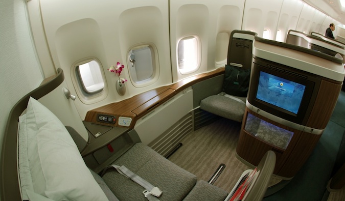 business class on A380