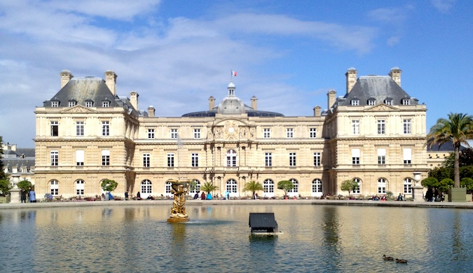 Beautiful landmark on a sunny day in Paris, France