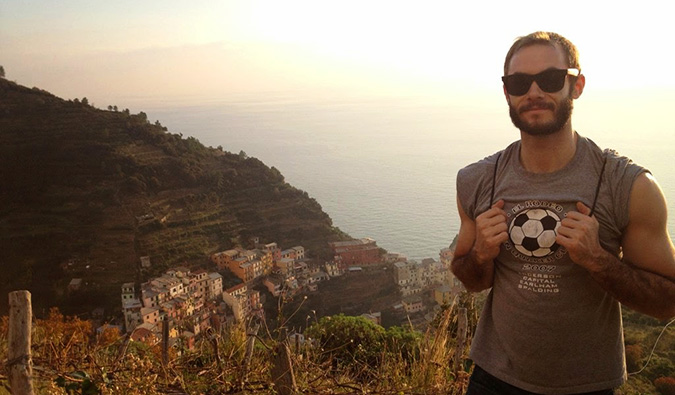 Scott in the Cinque Terre