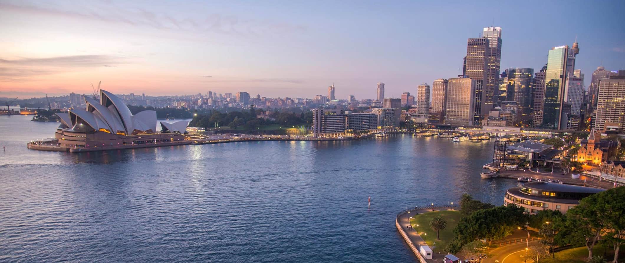 sunset view of Sydney, Australia