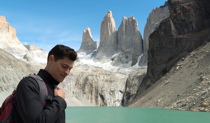 Matt Kepnes posing for a photo in Patagonia, Chile