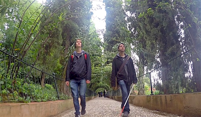 Tyler and Dan, two young male friends traveling together