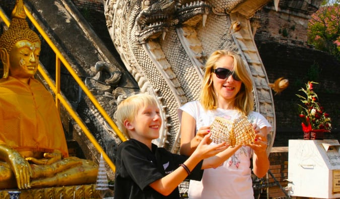 The children from The Wide Wide World Family travel blog in Asia